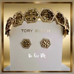 🆕Authentic Tory Burch  Bracelet & Earrings Set At Awesome Prices To Buy Now